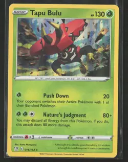Tapu Bulu #016/163 SWSH05: Battle Styles Holo Rare Pokemon TCG - Image 1