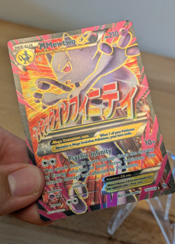 2015 Mega Mewtwo EX Full Art Rare XY Breakthrough Textured 160/162 Near Mint - Image 2