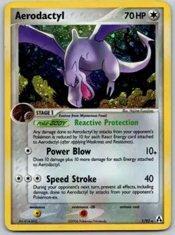 Aerodactyl EX Legend Maker Holo Rare 1/92 Pokemon TCG MP - Image 1