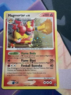 Pokemon TCG Magmortar Secret Wonders 31/132 Holo Exclusive Cosmos Holo Rare - Image 1