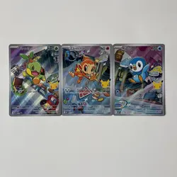 Pokemon TCG First Partner Illustration Collection Series 1 Sinnoh Starters - Image 1