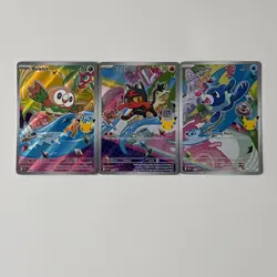 Pokemon TCG First Partner Illustration Collection Series 1 Alola Starters - Image 1