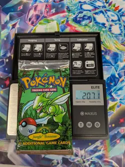 Pokemon Jungle Booster Pack Scyther Artwork 1st Edition LIGHT 20.71g WOTC Sealed 742818061384 - Image 1
