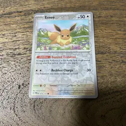 Pokemon Eevee Reverse Holo Common SV: Prismatic Evolutions 074/131 NM - Image 1