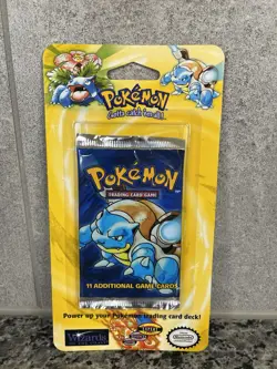 Pokemon Unlimited Base Set 1999 Blister Pack Blastoise Artwork Sealed - Image 1