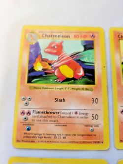 Pokemon 1999 Shadowless Base Set 6 Lot Charmander Charmeleon Rattata Pidgey (MP) - Image 3