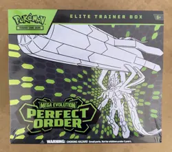 Pokemon Mega Evolution Perfect Order Elite Trainer Box Promo Booster English - Image 1
