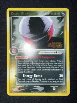2004 Pokemon Ex Team Rocket Returns #4 Dark Electrode Reverse Holo LP+/NM- - Image 1