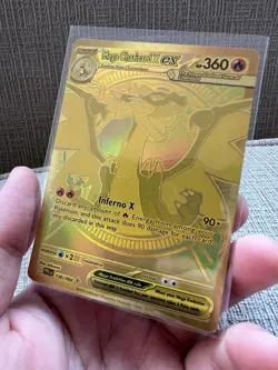 Mega Charizard X Ex 130/094 Gold Secret Rare Phantasmal Flames Pokemon TCG MINT - Image 1