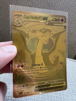 Mega Charizard X Ex 130/094 Gold Secret Rare Phantasmal Flames Pokemon TCG MINT - Image 2