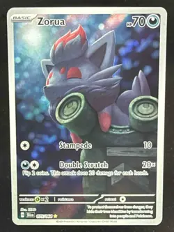 2024 Pokemon Gaming Shrouded Fable Zorua #075/064 - Image 1