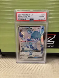PSA 10 Pokemon TCG Glaceon GX Hidden Fates Shiny Vault SV55/SV94 - Image 1