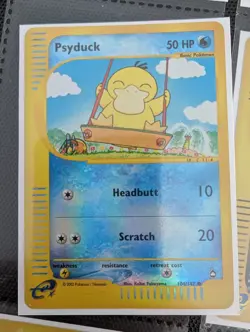 Vintage Pokemon - Psyduck Aquapolis 104/147 Reverse Holo NM - Image 1