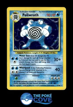 Poliwrath 13/102 | Base Set Unlimited | Pokemon Holo Rare Holo | HP - Image 1