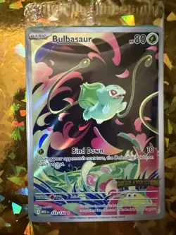 Pokemon SEALED Bulbasaur Mega Evolution Stamped 133/132 Full Art Holo - Image 3