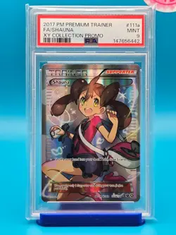 PSA 9 - 2017 POKEMON PREMIUM TRAINER XY COLLECTION PROMO 111a FULL ART/SHAUNA - Image 1