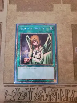 YUGIOH GRACEFUL CHARITY RA03-EN116 PLATINUM RARE 1ST ED NM - Image 1