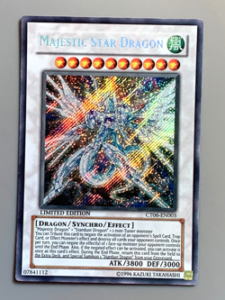 yugioh Majestic Star Dragon CT06-EN003 Secret Limited Ed near mint - Image 1