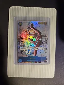 Namco One Piece CCG Sanji OP06-119 Secret Rare Holo Foil Manga Japanese - Image 1