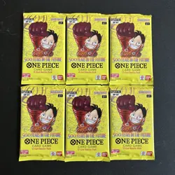 One Piece Tcg OP-07 500 Years Booster Pack Lot Of 6 ENGLISH Direct From Bandai! - Image 1