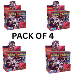 Pokemon TCG Scarlet Violet DESTINED RIVALS BOOSTER BOX PACK OF 4 box (144 Packs) - Image 1