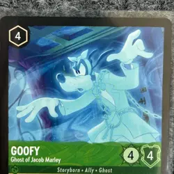 Disney Lorcana Winterspell Goofy Ghost of Jacob Marley 83/204 Super Rare NM/Mint - Image 3