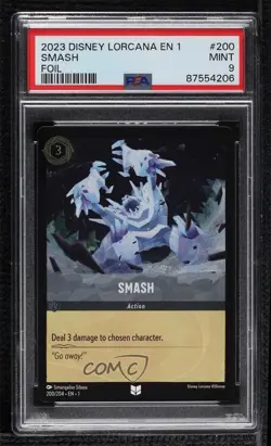 2023 Disney Lorcana - The First Chapter 1 Foil Smash #200 PSA 9 MINT - Image 1
