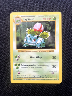 Pokemon TCG Ivysaur Base Set, Shadowless Uncommon Card 30/102 - Image 1