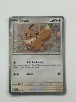 Eevee SVP 200 Black Star Cosmos Holo Promo Destined Rivals Pokemon TCG NM Card - Image 1
