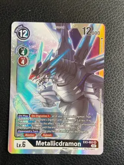 Metallicdramon EX3-053 SR Draconic Roar - Digimon Card - Image 1