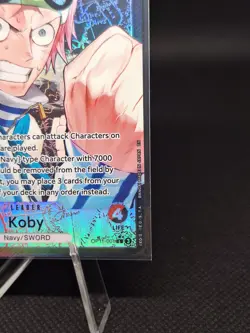 One Piece CCG Koby OP11-001 Leader Holo 5000 Power Bandai Ryuda English Card - Image 5