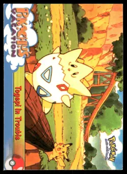 Pokemon Cards Togepi In Trouble #45 Topps The First Movie Trading Cards LP - Image 1