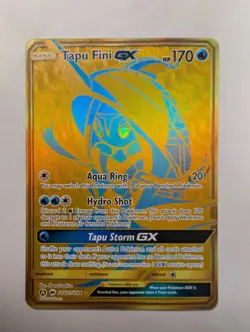 Tapu Fini GX SV92/SV94 Full Art Holo Pokemon TCG Hidden Fates Shiny Vault Card - Image 1