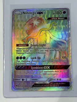 Pokemon Nihilego GX Full Art Ultra Rare Holo TCG Card Rainbow - Image 1