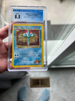 CGC 8.5 Misty's Tentacruel 10/132 Gym Heroes Holo Rare Pokemon Card - Image 1
