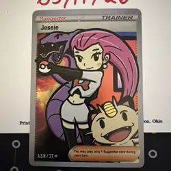 After Skool Hobby Pokemon Trainer Supporter Card Jessie Team Rocket (Holo) - Image 2