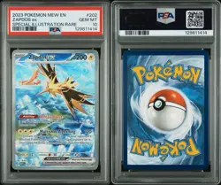 Pokemon Zapdos EX 202/165 Special Illustration Scarlet & Violet 151 Card PSA 10 - Image 3