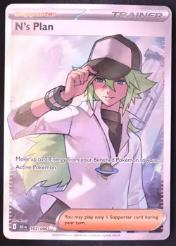 N's Plan 163/086 - Pokemon Black Bolt Ultra Rare Card - Image 1