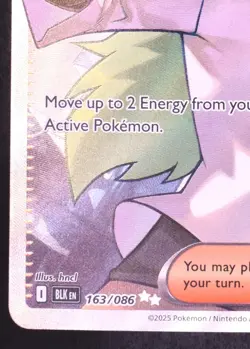 N's Plan 163/086 - Pokemon Black Bolt Ultra Rare Card - Image 2