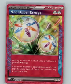 Neo Upper Energy 162/162 ACE SPEC Temporal Forces Pokemon Card NM Holo - Image 1