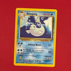 Dugong 25/102 Pokemon TCG Base Set Vintage Card - Image 1
