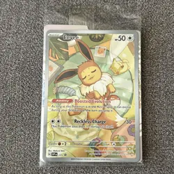 Pokemon Eevee TCG IR Scarlet and Violet Prismatic Evolutions Promo Card Sealed - Image 1