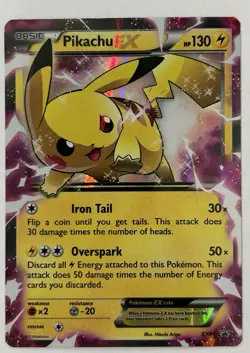 Pokemon TCG Pikachu EX XY84 Legendary Collection Promo Card - Image 1