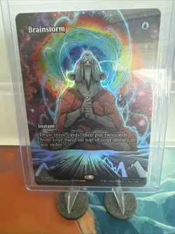 MTG Brainstorm #0004 Foil Borderless M Teenage Mutant Ninja Turtles SM (PZA) - Image 1