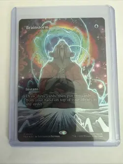 MTG Brainstorm #0004 Foil Borderless M Teenage Mutant Ninja Turtles SM (PZA) - Image 3