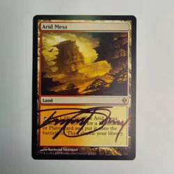 MTG Arid Mesa Zendikar - Signed by Artist Raymond Swanland - Image 1