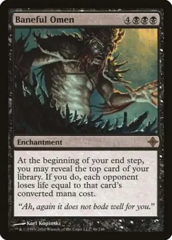 Baneful Omen – Rise of the Eldrazi, MP [Magic MTG] - Image 1