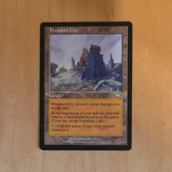 Wizards Forsaken City Land Planeshift Rare Regular Dana Knutson MTG 2001 - Image 1