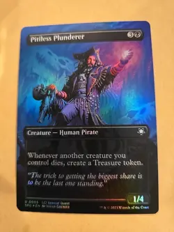 MTG Special Guests (SPG) Uncommon FOIL Pitiless Plunderer (Borderless) 5 NM - Image 1