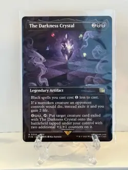 The Darkness Crystal (Borderless) Final Fantasy Regular Magic the Gathering NM - Image 1
